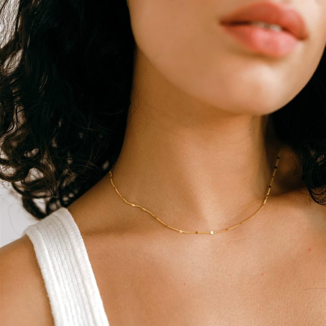 K Gold/Silver Plated Satellite - Birth Flower Necklace 评论和价格