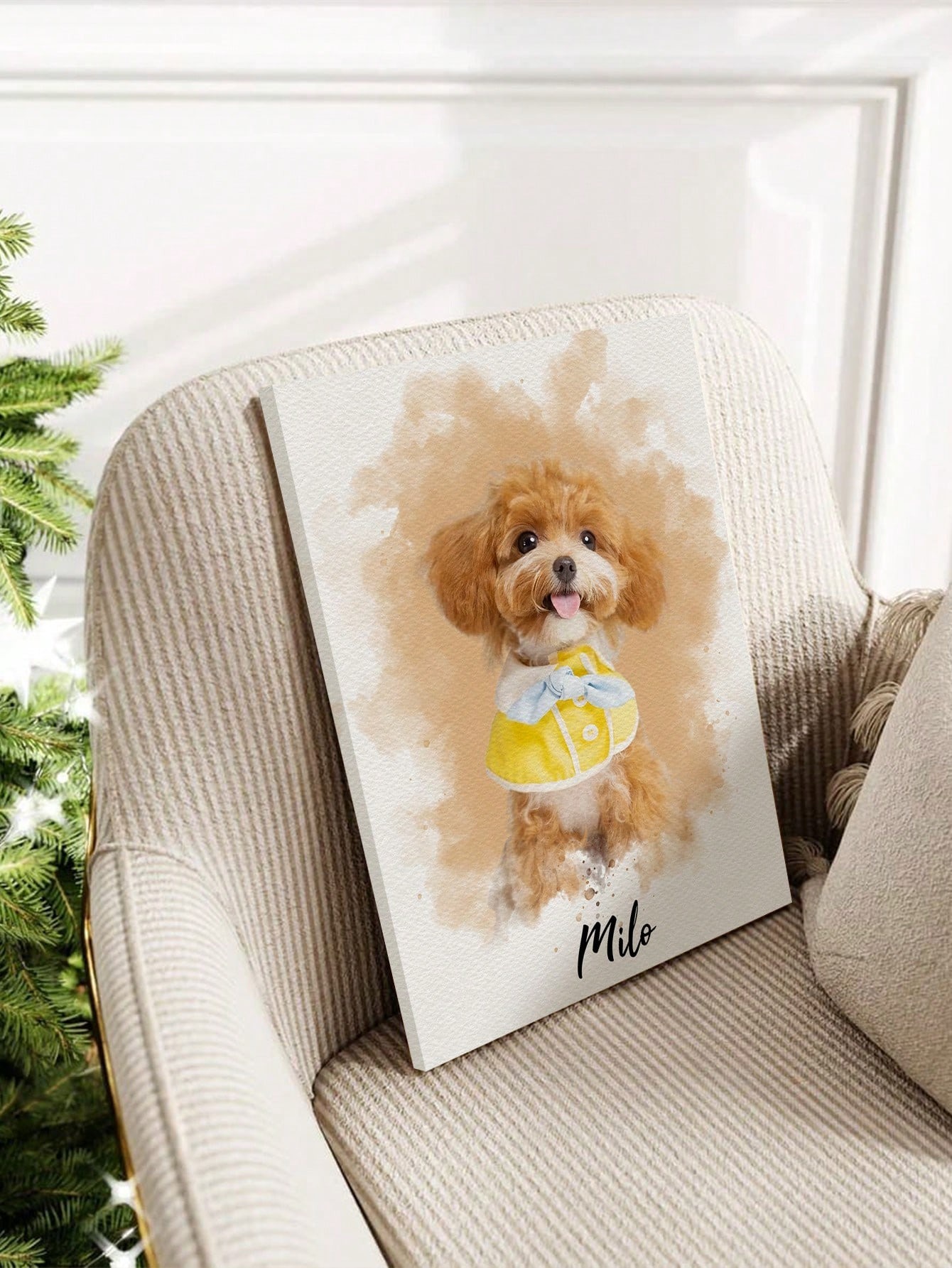 Customized Watercolor Pet Port - Pet Portrait Custom 评论和价格