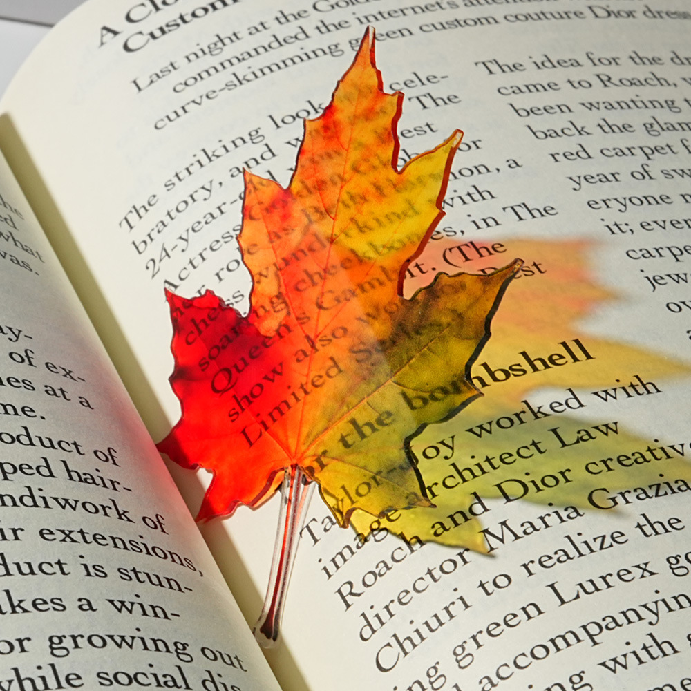 New Delicate Leaves Bookmark T - Dried Flower Bookmark 评论和价格