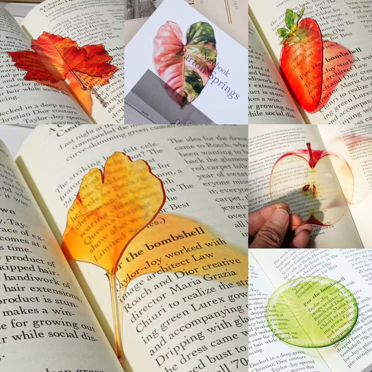 New Delicate Leaves Bookmark T - Dried Flower Bookmark 评论和价格