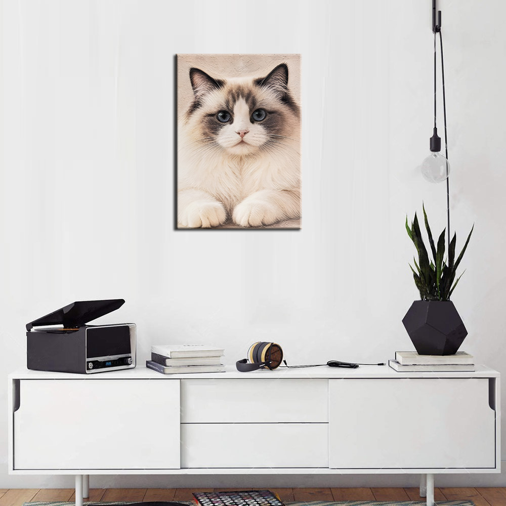 Custom 3D Canvas Textured Cat  - Pet Portrait Custom 评论和价格